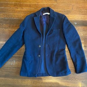 Opening ceremony blue wool blazer
